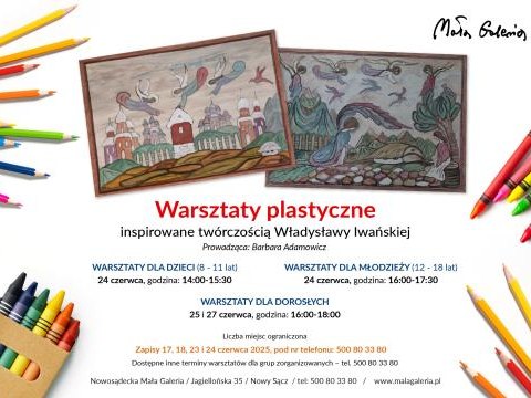 Warsztaty inspirowane twórczością Władysławy Iwańskiej
