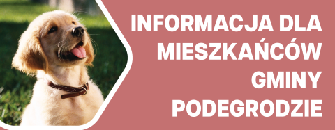 Informacja dla mieszkańców w sprawie opieki nad psami