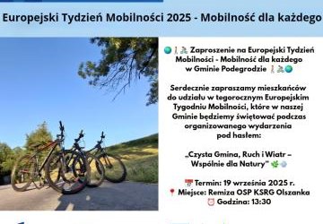 Europejski Tydzień Mobilności w Gminie Podegrodzie