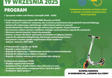 32. Akcja Sprzątanie Świata  „Czysta Gmina, Ruch i Wiatr – Wspólnie dla Natury!”