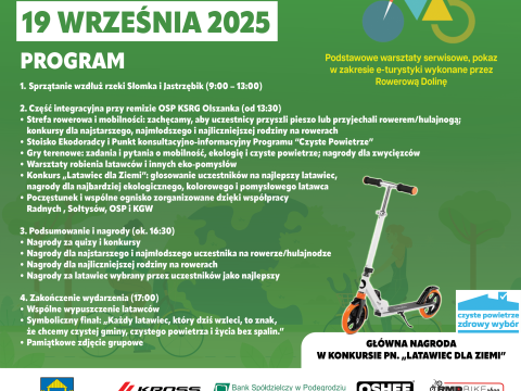 32. Akcja Sprzątanie Świata  „Czysta Gmina, Ruch i Wiatr – Wspólnie dla Natury!”