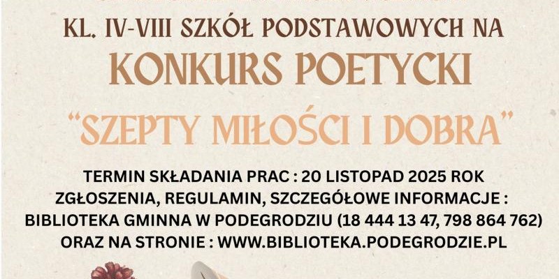 Konkurs poetycki 