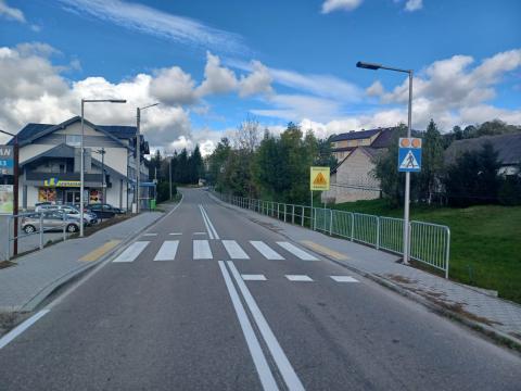 Nowe przejście dla pieszych w Gostwicy