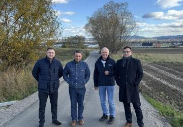 Odbiór wyremontowanych dróg rolniczych w Gminie Podegrodzie