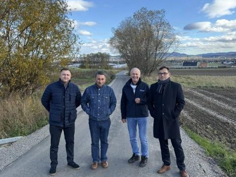 Odbiór wyremontowanych dróg rolniczych w Gminie Podegrodzie