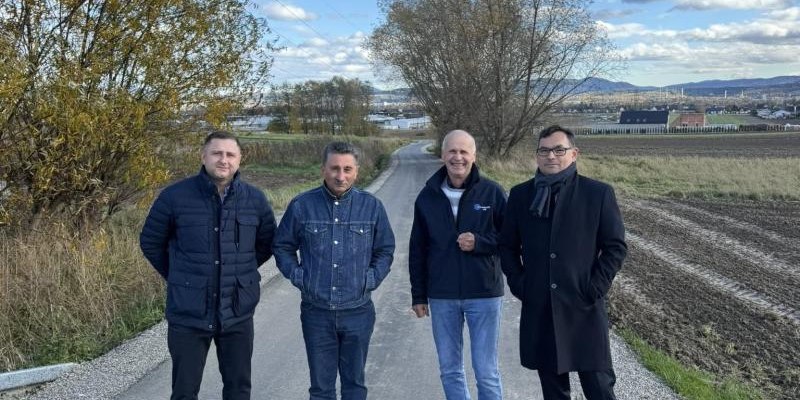 Odbiór wyremontowanych dróg rolniczych w Gminie Podegrodzie