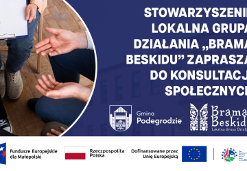 Stowarzyszenie Lokalna Grupa Działania „Brama Beskidu” zaprasza do konsultacji społecznych
