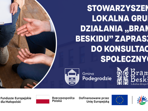 Stowarzyszenie Lokalna Grupa Działania „Brama Beskidu” zaprasza do konsultacji społecznych