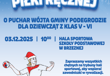Mikołajkowy Turniej Piłki Ręcznej o Puchar Wójta Gminy Podegrodzie