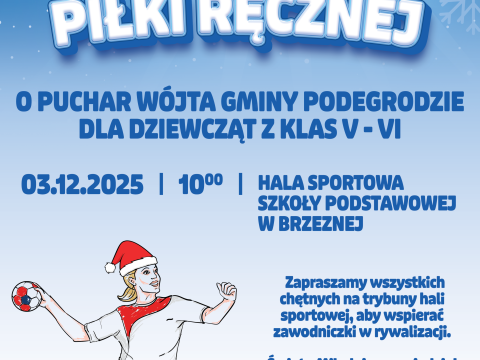 Mikołajkowy Turniej Piłki Ręcznej o Puchar Wójta Gminy Podegrodzie