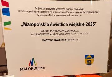 Doposażenie Świetlicy w Mokrej Wsi