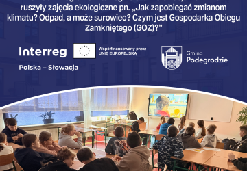Warsztaty ekologiczne dla uczniów szkół podstawowych z terenu Gminy Podegrodzie