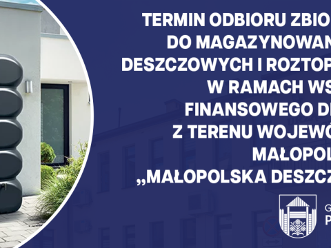 Odbiór zbiorników do magazynowania wód deszczowych i roztopowych