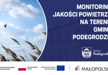 Informacja o monitoringu jakości powietrza na terenie Gminy Podegrodzie