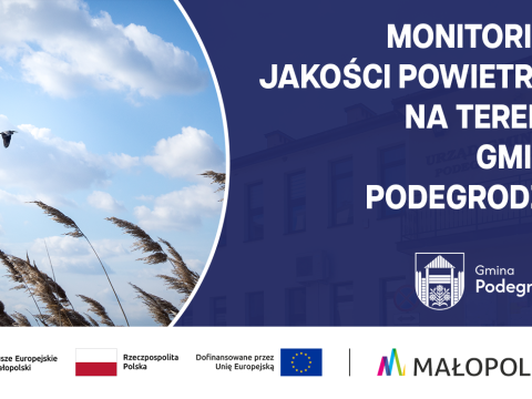 Informacja o monitoringu jakości powietrza na terenie Gminy Podegrodzie