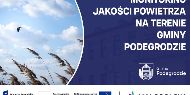 Informacja o monitoringu jakości powietrza na terenie Gminy Podegrodzie