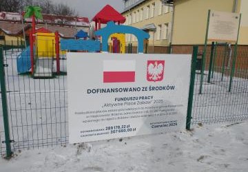 Przebudowa placów zabaw przynależących do żłobków w gminie Podegrodzie