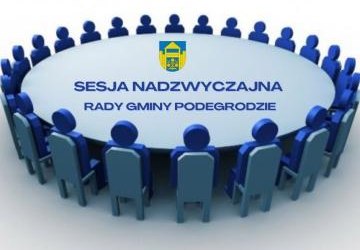Zaproszenie do wzięcia udziału w w XXIV Sesji Nadzwyczajnej Rady Gminy Podegrodzie