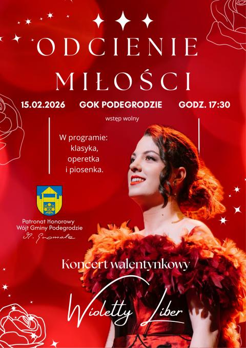 Walentynkowy koncert w Gminie Podegrodzie