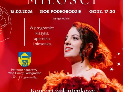 Walentynkowy koncert w Gminie Podegrodzie