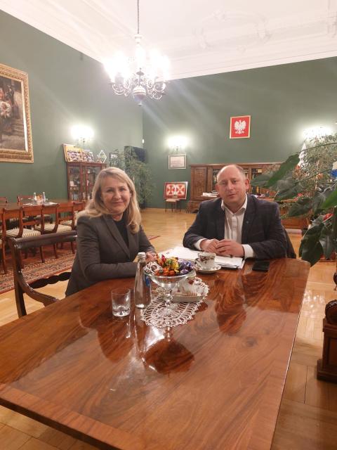 Spotkanie Wójta Gminy Podegrodzie z Wojewodą Małopolskim