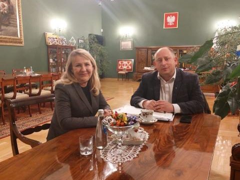 Spotkanie Wójta Gminy Podegrodzie z Wojewodą Małopolskim