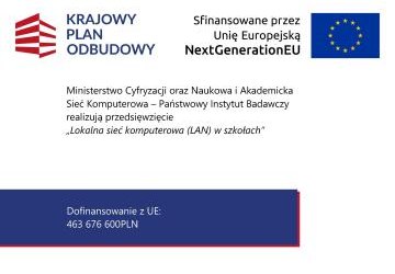 Modernizacja sieci LAN w szkołach podstawowych na terenie Gminy Podegrodzie w ramach inwestycji KPO