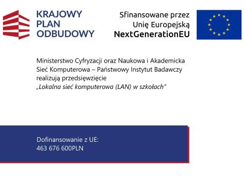 Modernizacja sieci LAN w szkołach podstawowych na terenie Gminy Podegrodzie w ramach inwestycji KPO
