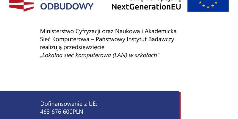 Modernizacja sieci LAN w szkołach podstawowych na terenie Gminy Podegrodzie w ramach inwestycji KPO