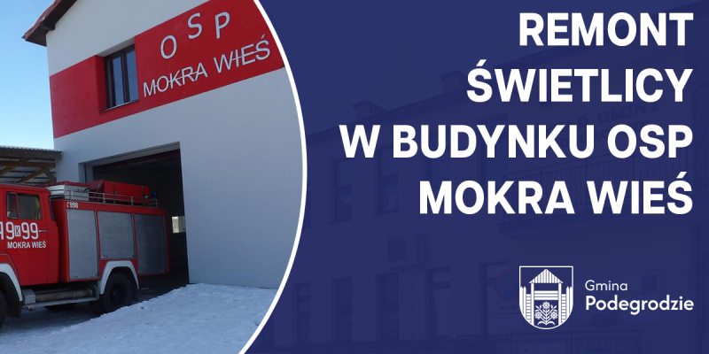 Remont świetlicy w budynku OSP Mokra Wieś