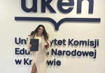 Pani Agnieszka Jodłowska z II miejscem w Plebiscycie Nauczycieli Gazety Krakowskiej