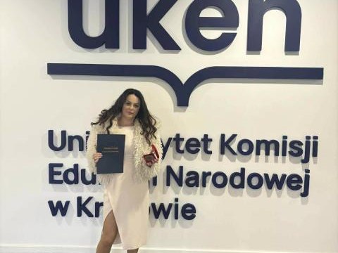 Pani Agnieszka Jodłowska z II miejscem w Plebiscycie Nauczycieli Gazety Krakowskiej