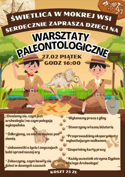 Warsztaty Paleontologiczne w Mokrej Wsi