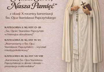 Biblioteka Gminna w Podegrodziu zaprasza na konkurs o Św. Ojcu Stanisławie Papczyńskim