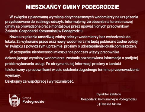Wymiana wodomierzy