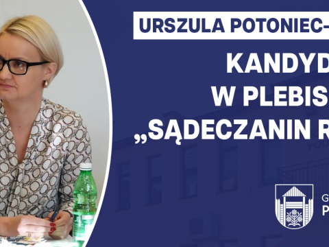 Pani Urszula Potoniec-Mędoń nominowana w plebiscycie „Sądeczanin Roku”. Zachęcamy do głosowania