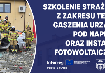 Szkolenie strażaków OSP z zakresu technik gaszenia urządzeń pod napięciem oraz instalacji fotowoltaicznych