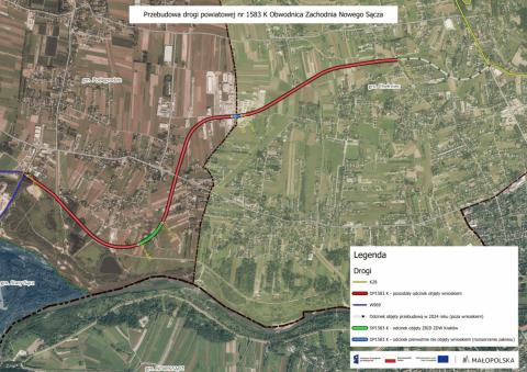 Rusza przebudowa obwodnicy zachodniej Nowego Sącza – ważne informacje dla mieszkańców Gminy Podegrodzie