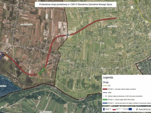 Rusza przebudowa obwodnicy zachodniej Nowego Sącza – ważne informacje dla mieszkańców Gminy Podegrodzie