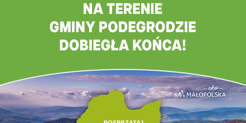 Akcja „Posprzątaj z nami Małopolskę 2026” na terenie Gminy Podegrodzie dobiegła końca!