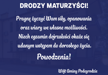 Powodzenia maturzyści!