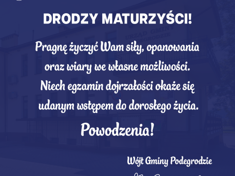 Powodzenia maturzyści!