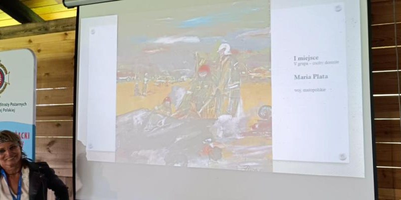 Pani Maria Plata laureatką Ogólnopolskiego Strażackiego Konkursu Plastycznego