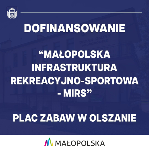 Dofinansowanie w ramach programu „Małopolska Infrastruktura Rekreacyjno-Sportowa 2026”