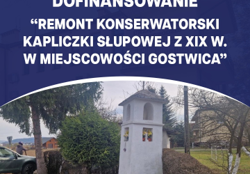 Dofinansowanie w ramach konkursu pn. „Kapliczki Małopolski 2026”