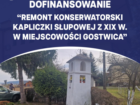 Dofinansowanie w ramach konkursu pn. „Kapliczki Małopolski 2026”