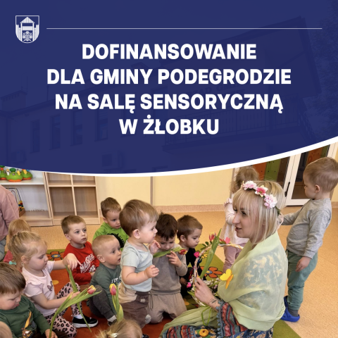 Gmina Podegrodzie z dofinansowaniem na salę sensoryczną w Gminnym Żłobku w Brzeznej