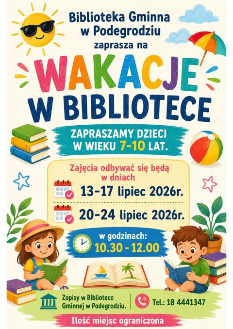Wakacje w Bibliotece -2026r