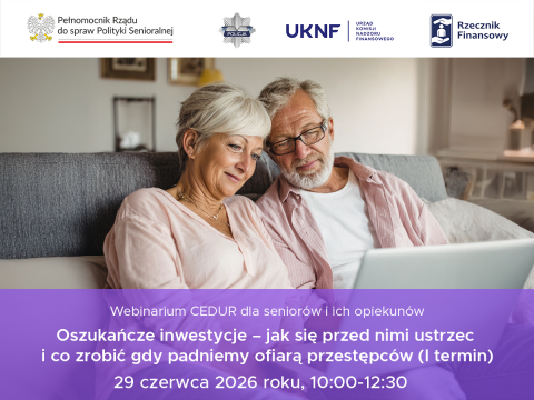 "Oszukańcze inwestycje" – jak się przed nimi ustrzec i co zrobić gdy padniemy ofiarą przestępców