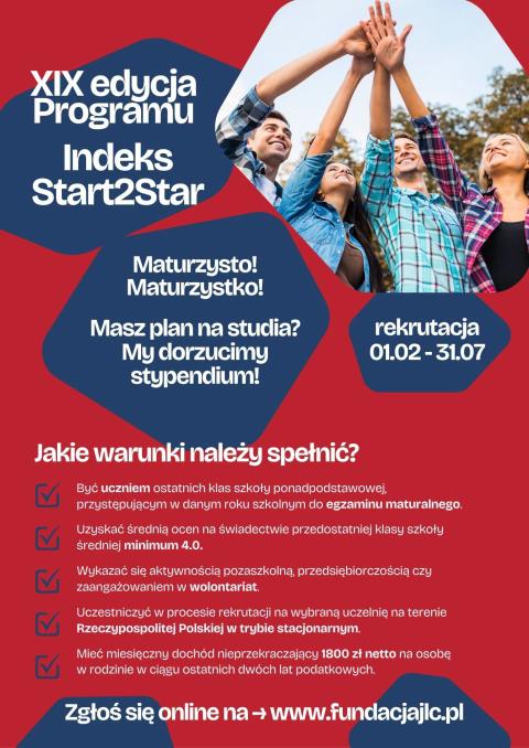 XIX Edycja Programu Indeks Start2Star